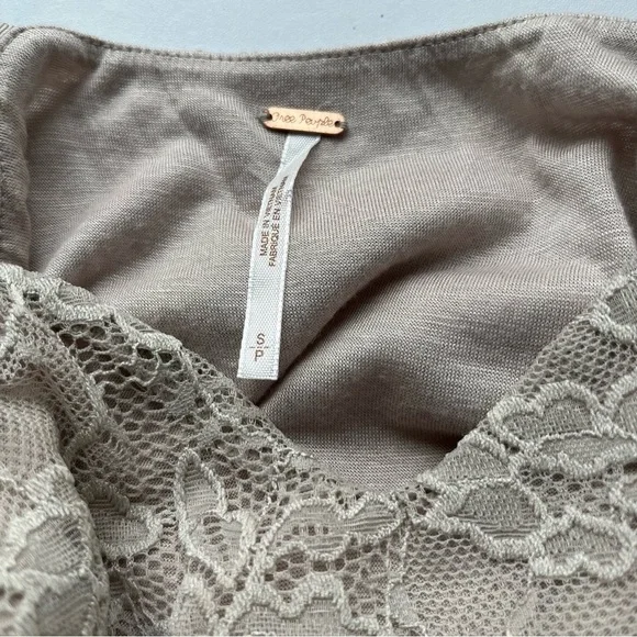 Free People Flocked Lace Dress Fit and Flare Sleeveless Small - Picture 7 of 15